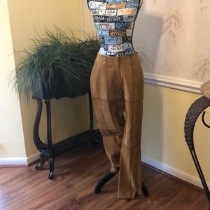 Leather suede pants